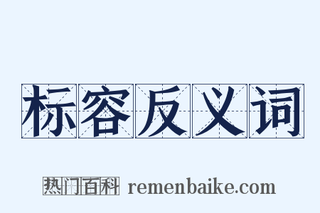 标容反义词是什么意思的图片